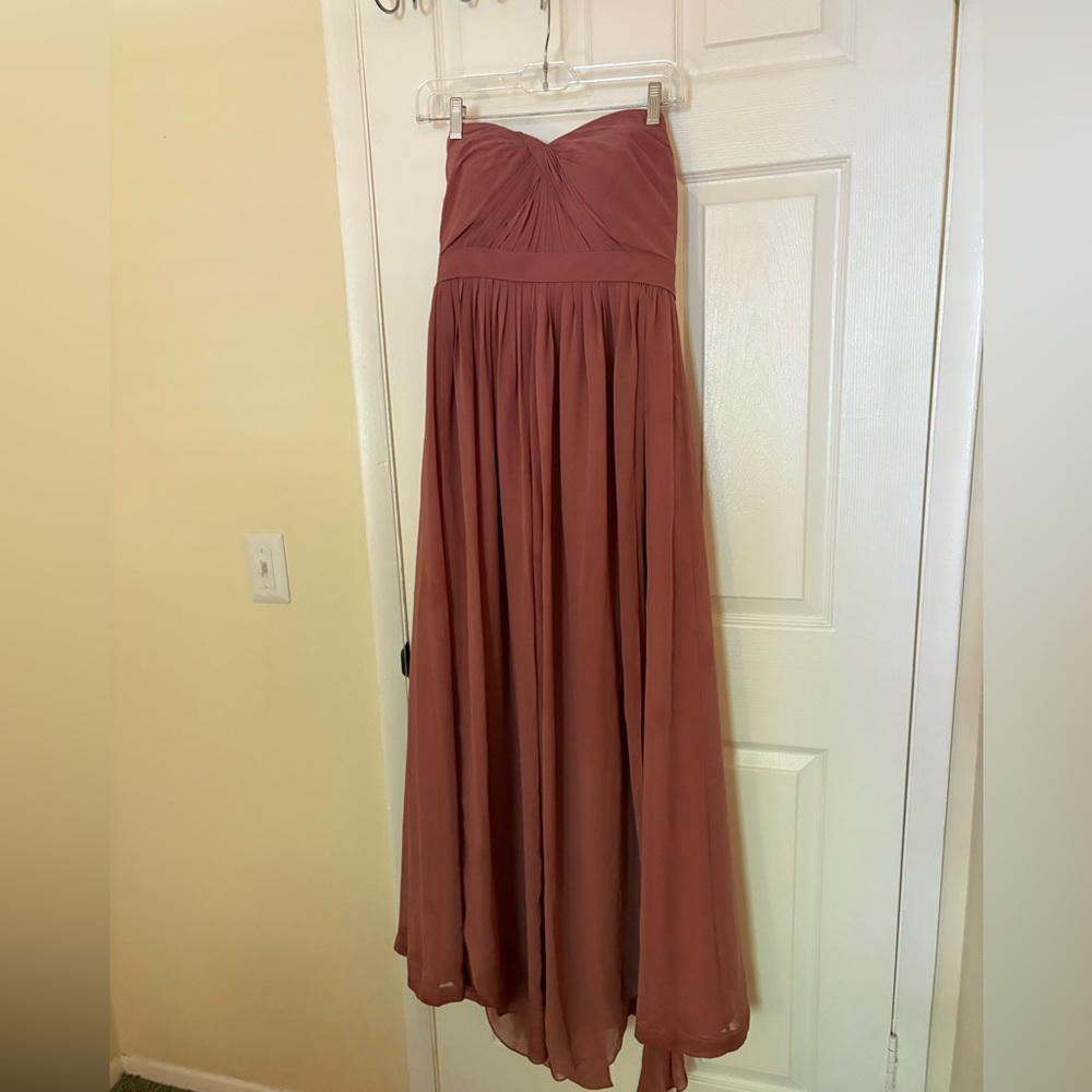 Jenny Yoo Collection Strapless Dress in Mauve size 10 formal dress
